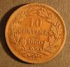 Luxemburg: 10 Centimes 1860 A 