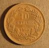 Luxemburg: 10 Centimes 1865 A 