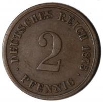 2 Pfennig 1875 D, ss- 
