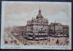 Dresden. Pirnaischer Platz mit Kaiserpalast 