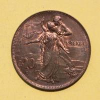 Italia, 10 Centesimi 1911 R 