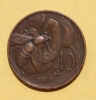Italia, 10 Centesimi 1919 R, selten ! 
