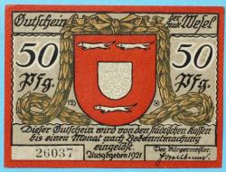 Wesel 50 Pfennig 1921 