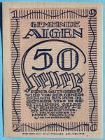 Aigen 50 Heller 1920 