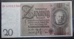 20 Reichsmark 22.1.1929 
