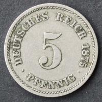 5 Pfennig 1875 D 