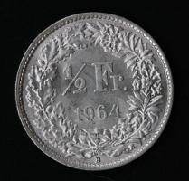 schweiz 1/2 Franken 1964 B 