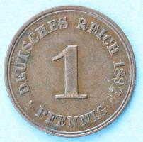 1 Pfennig grosser Adler 1897 D 