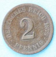 2 Pfennig kleiner Adler 1875 F 