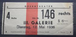 Musikgeschichte: Wien Oper 12.5.1936 