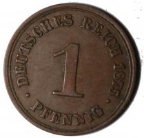 1 Pfennig 1875 B, vzgl 